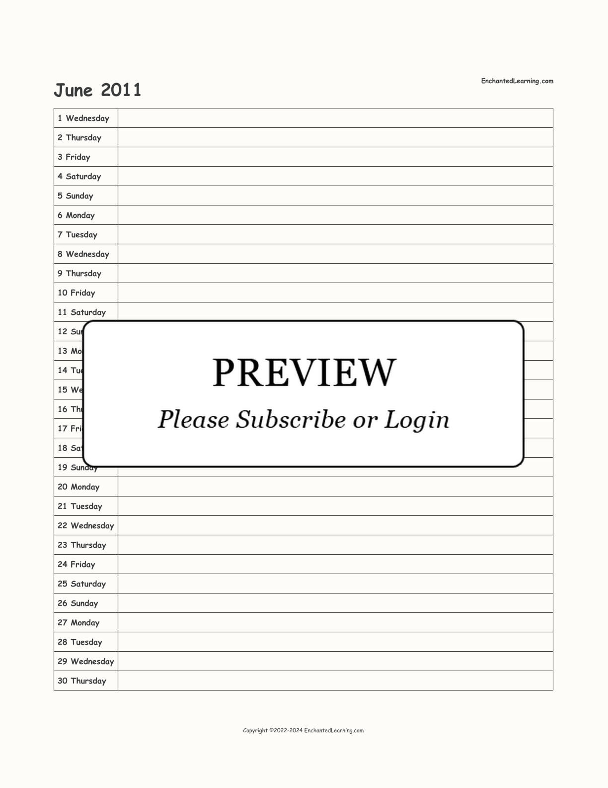 2010-2011 School-Year Scheduling Calendar interactive printout page 12