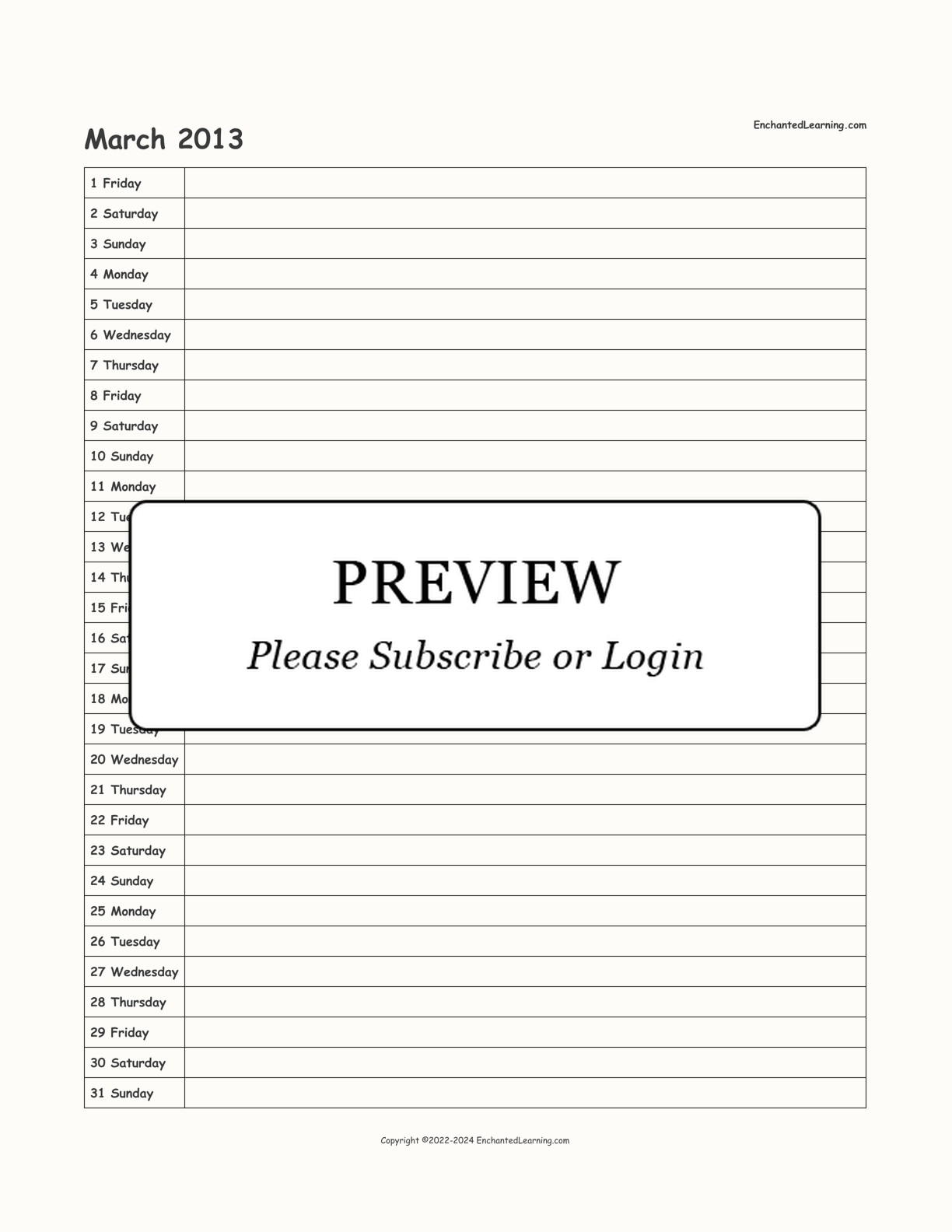 2012-2013 School-Year Scheduling Calendar interactive printout page 9