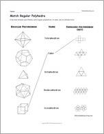 Match Regular Polyhedra