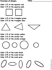 Color Fractions of Groups